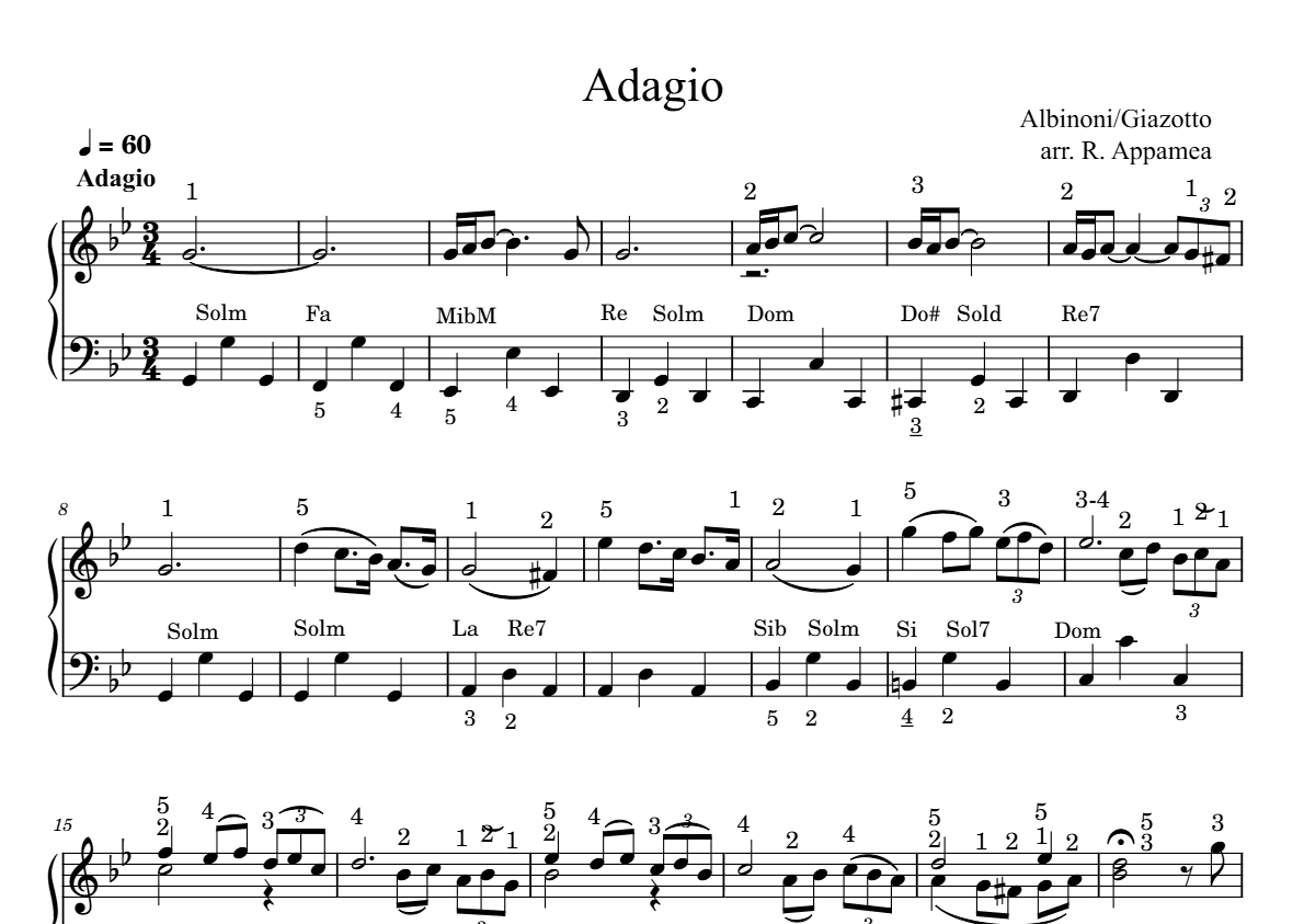 Preview of Adagio - Albinoni (arr. R.Appamea)