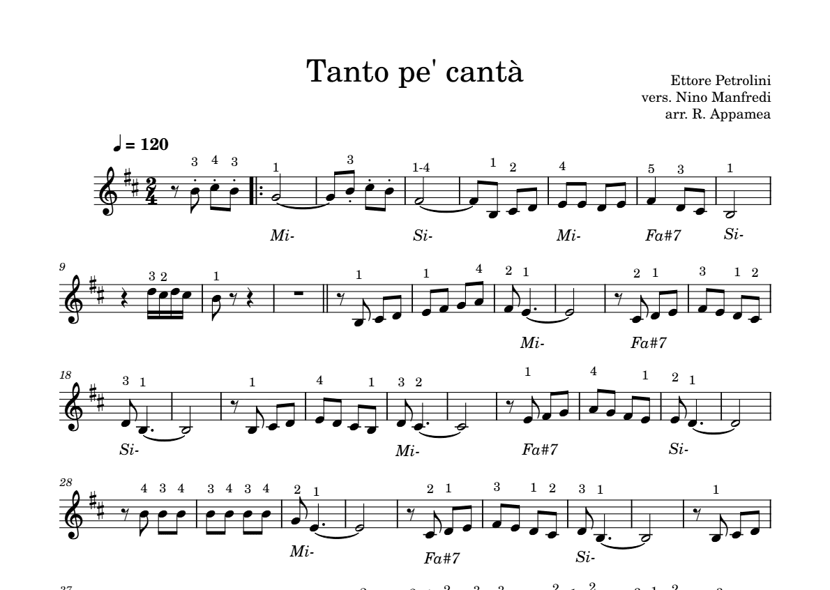 Preview of Tanto pe' cantà